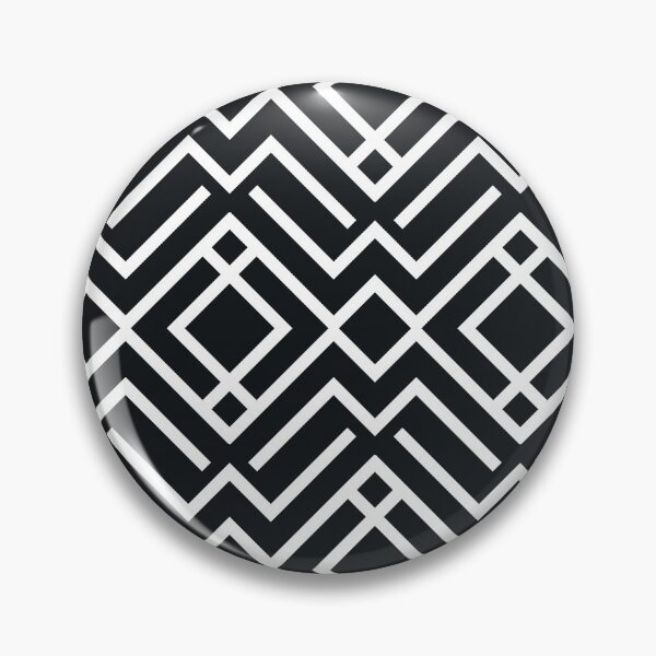 Item preview, Black and White Minimal Chevron Stripe Diamond Shape Pattern designed and sold by All-Black-White.