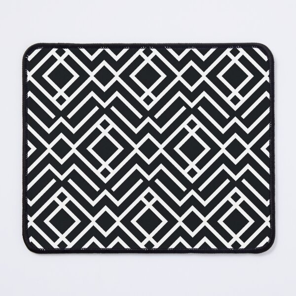 Item preview, Black and White Minimal Chevron Stripe Diamond Shape Pattern designed and sold by All-Black-White.