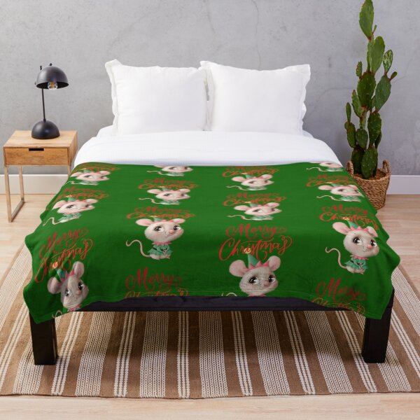 Aperçu de l'œuvre   Noël Conception Bébé Souris Mignon Joyeux Noël créée et vendue par BearCaveDesigns.