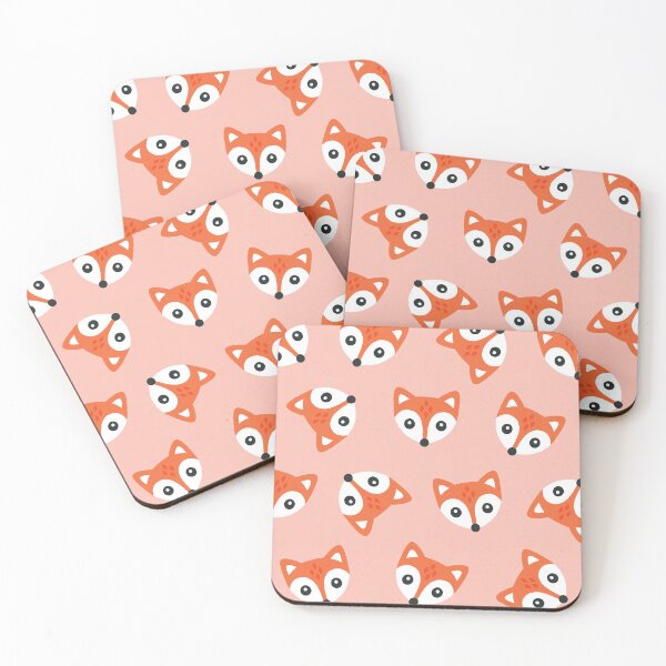 Item preview, Little Red Foxes on Blush Pink designed and sold by Daisy Beatrice.
