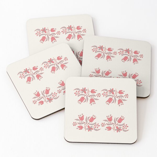 Item preview, red flower holiday pattern designed and sold by stupidpotato1.