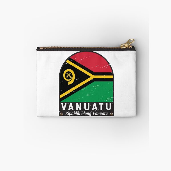 Item preview, Vanuatu Flag Emblem Distressed Vintage designed and sold by KrisSidDesigns.
