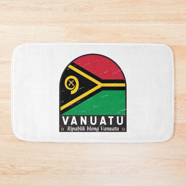 Item preview, Vanuatu Flag Emblem Distressed Vintage designed and sold by KrisSidDesigns.