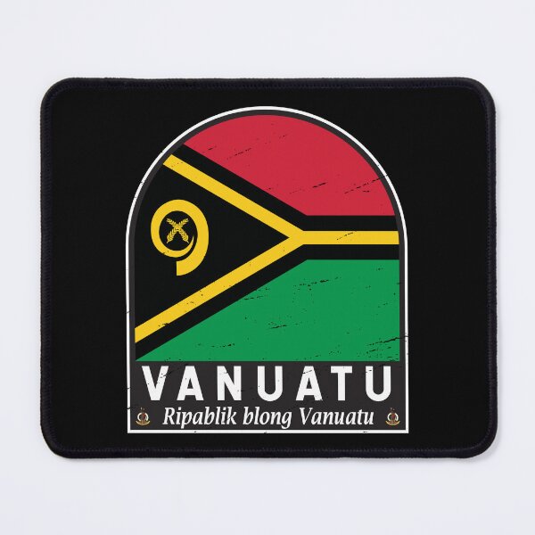 Item preview, Vanuatu Flag Emblem Distressed Vintage designed and sold by KrisSidDesigns.