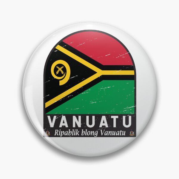 Item preview, Vanuatu Flag Emblem Distressed Vintage designed and sold by KrisSidDesigns.