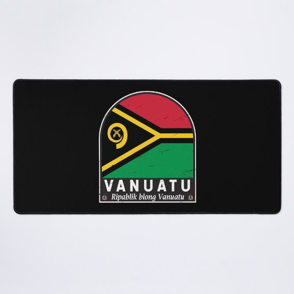 Item preview, Vanuatu Flag Emblem Distressed Vintage designed and sold by KrisSidDesigns.
