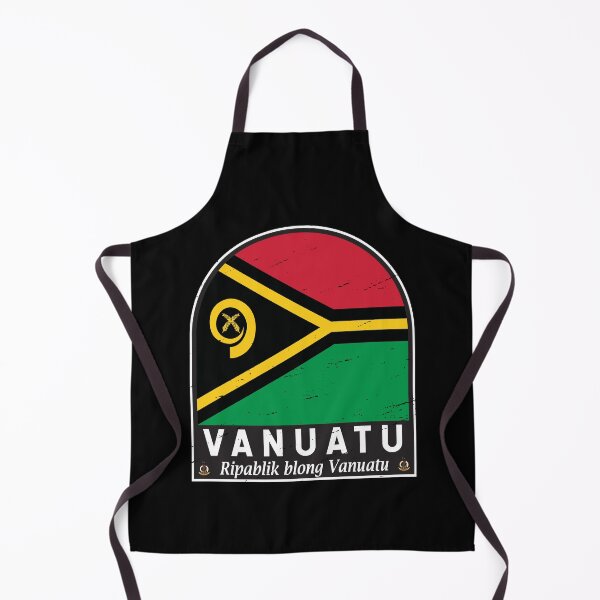Item preview, Vanuatu Flag Emblem Distressed Vintage designed and sold by KrisSidDesigns.
