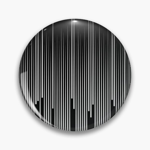 Item preview, Black and White Minimal Frequency Vertical Stripes Line Art Pattern designed and sold by All-Black-White.