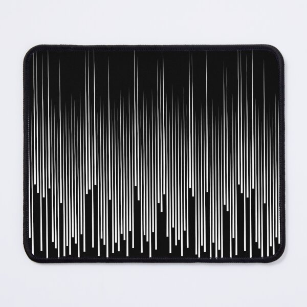 Item preview, Black and White Minimal Frequency Vertical Stripes Line Art Pattern designed and sold by All-Black-White.