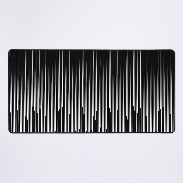 Item preview, Black and White Minimal Frequency Vertical Stripes Line Art Pattern designed and sold by All-Black-White.