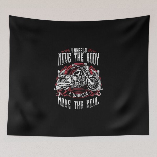 Item preview, 4 WHEELS MOVE THE BODY 2 WHEELS MOVE THE SOUL designed and sold by antipatic.