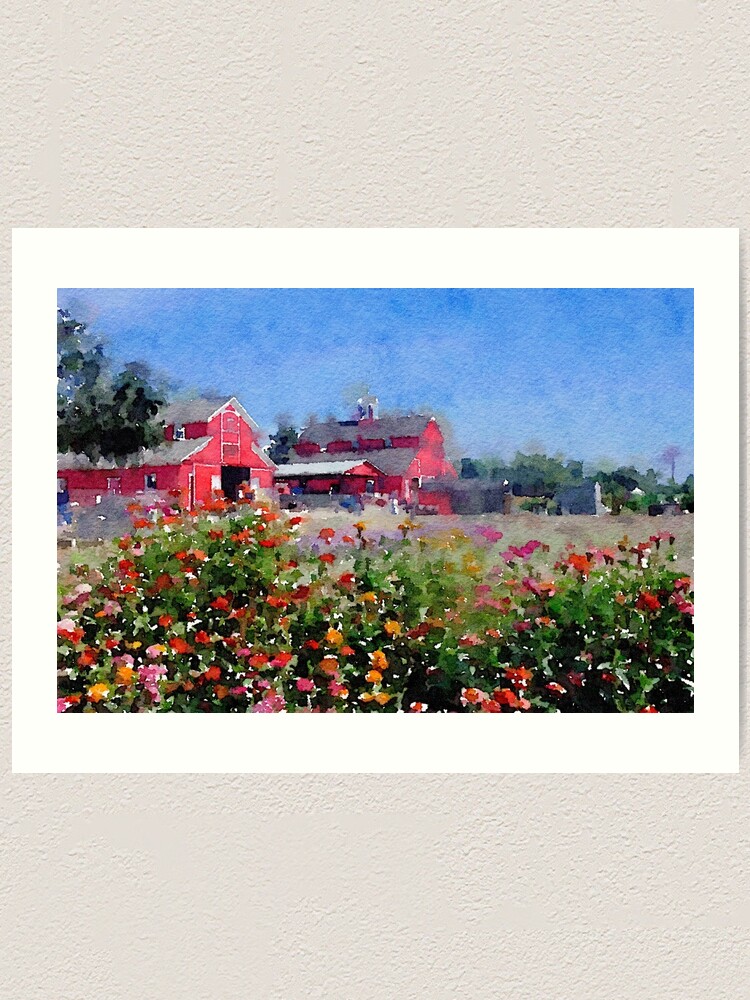 Alternate view of On the farm... Art Print