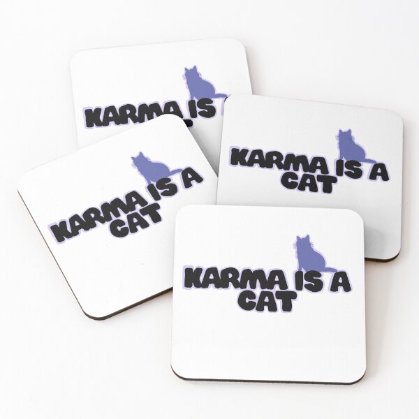 Item preview, Karma is a cat (Purple Version) designed and sold by thecoookiegal.