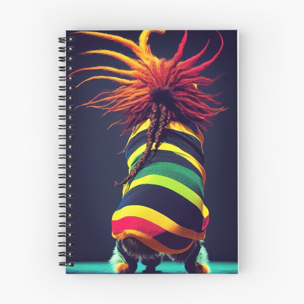 Item preview, Portrait of a rasta cat from the back designed and sold by RK - Shop.