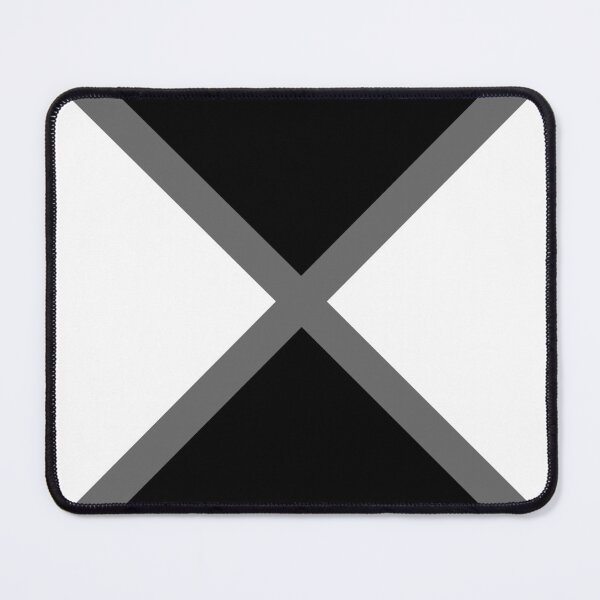 Item preview, Gray Black and White Minimal Diagonal Stripes X Pattern designed and sold by All-Black-White.