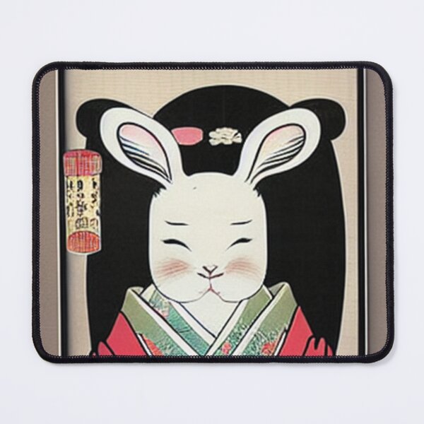 Item preview, Bunny geisha laughing designed and sold by Inalternativ.