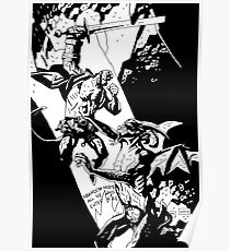 Hellboy in Hell Tracing Poster
