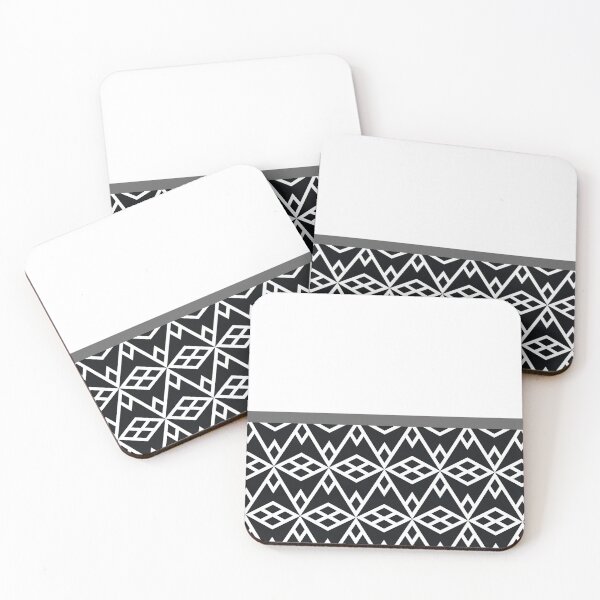 Item preview, Gray Black and White Minimal Geometric Diamond Line Shape Pattern on Solid Color designed and sold by All-Black-White.