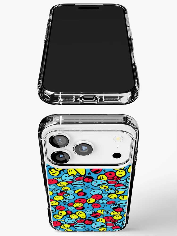 Thumbnail 3 of 5, iPhone Case, Random Smile Pattern designed and sold by Chairboy.