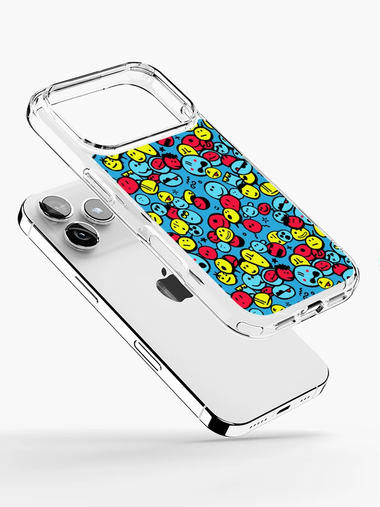 Thumbnail 2 of 5, iPhone Case, Random Smile Pattern designed and sold by Chairboy.