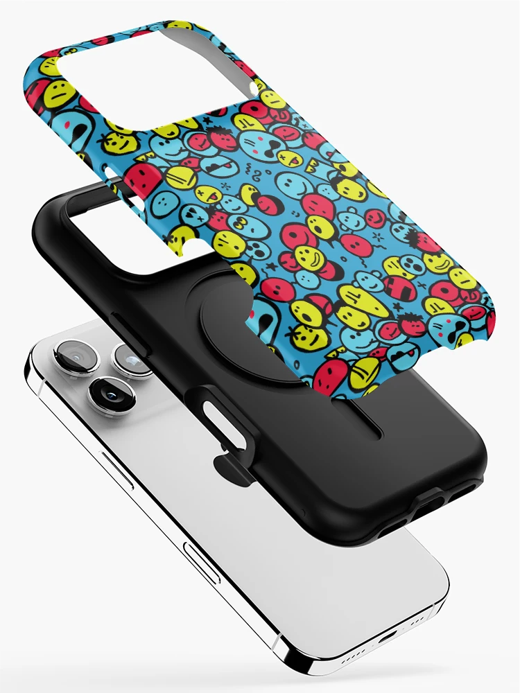 Thumbnail 2 of 4, iPhone Case, Random Smile Pattern designed and sold by Chairboy.