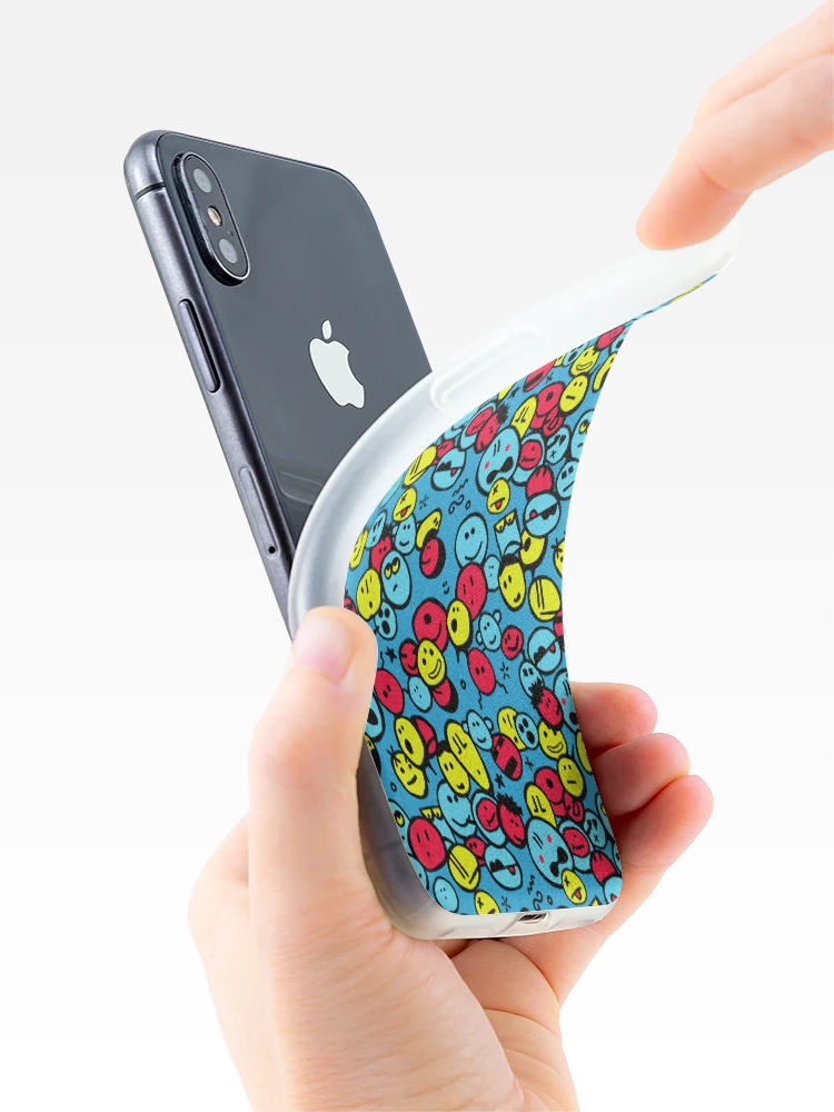 Thumbnail 4 of 5, iPhone Case, Random Smile Pattern designed and sold by Chairboy.