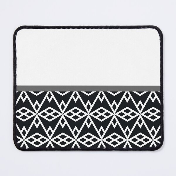 Item preview, Gray Black and White Minimal Geometric Diamond Line Shape Pattern on Solid Color designed and sold by All-Black-White.