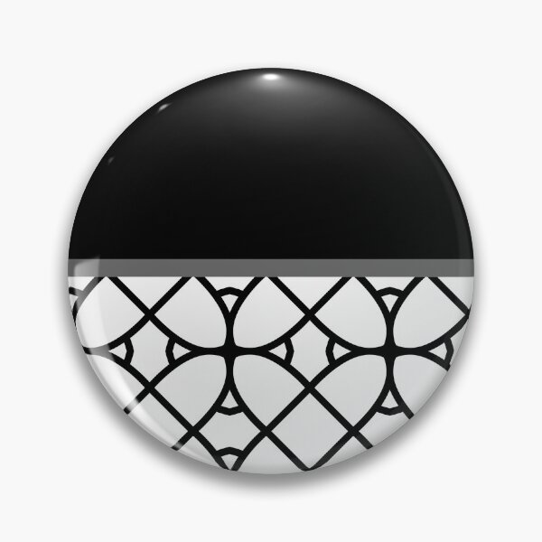Item preview, Gray Black and White Minimal Geometric Shape Pattern Ovals On Solid Color designed and sold by All-Black-White.