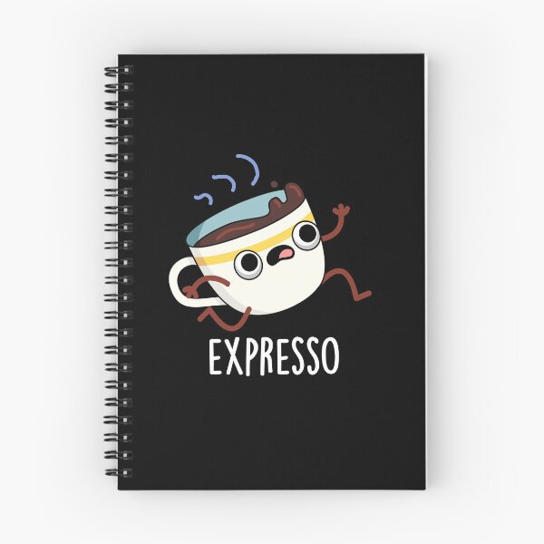 Item preview, Expresso Funny Running Coffee Puns (Dark BG) designed and sold by punnybone.