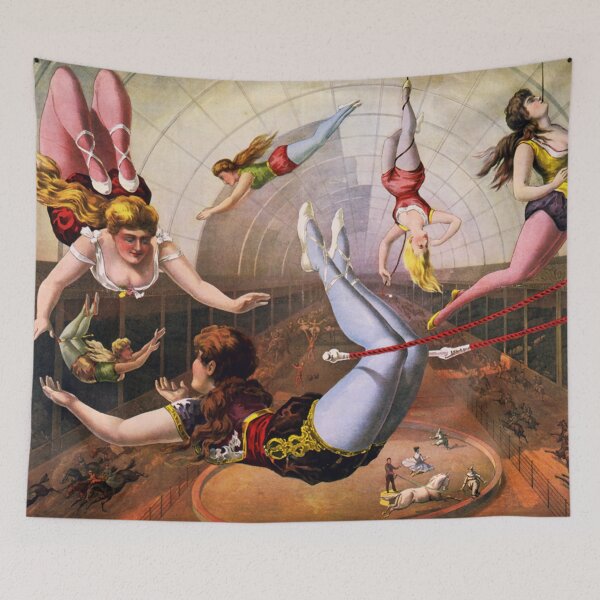 Item preview, Circus Series Flying Trapeze Performers designed and sold by allovervintage.