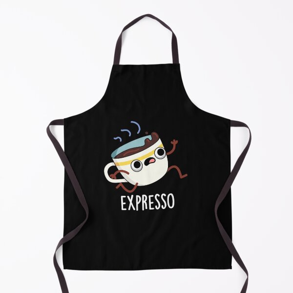 Item preview, Expresso Funny Running Coffee Puns (Dark BG) designed and sold by punnybone.