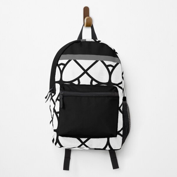 Item preview, Gray Black and White Minimal Geometric Shape Pattern Ovals On Solid Color designed and sold by All-Black-White.