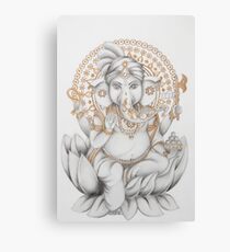Golden Ganesh Canvas Print