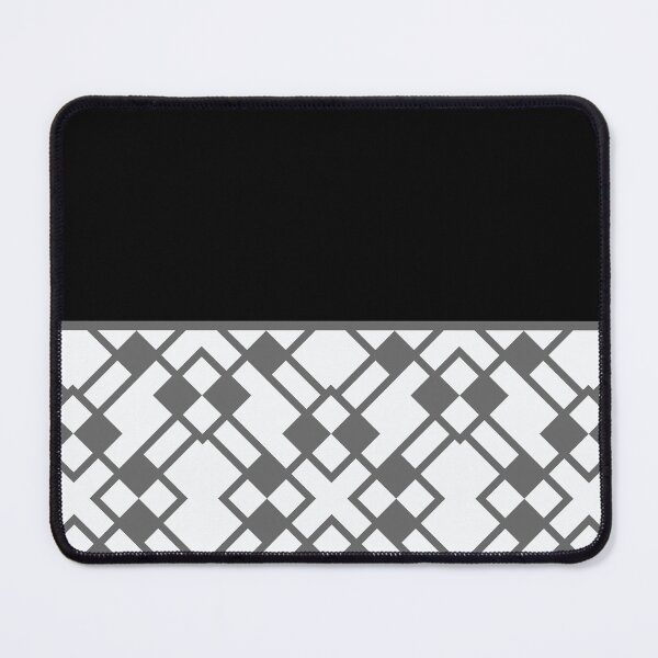 Item preview, Gray Black and White Minimal Horizontal Stripe Line Pattern Solid Color 2 designed and sold by All-Black-White.