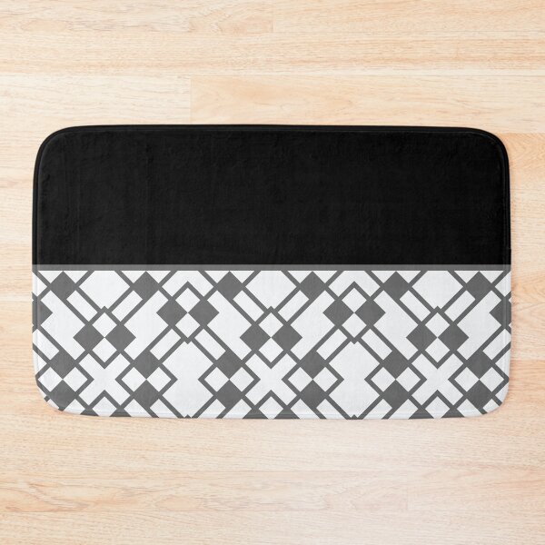 Item preview, Gray Black and White Minimal Horizontal Stripe Line Pattern Solid Color 2 designed and sold by All-Black-White.