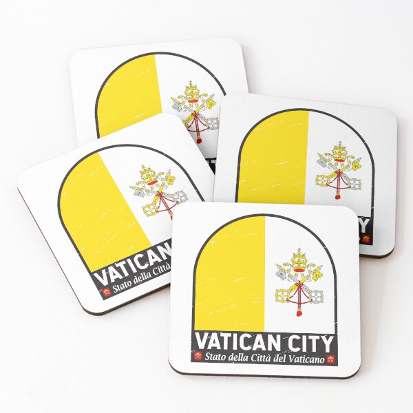 Item preview, Vatican City Flag Emblem Distressed Vintage designed and sold by KrisSidDesigns.
