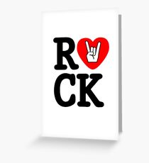 Rock!! ROCK!! ROCK!! MUSIC!! Greeting Card
