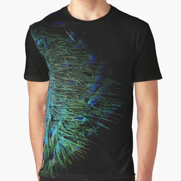 Peacock Feather Graphic T-Shirt