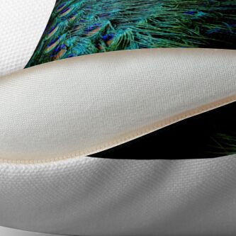 Alternate view of Peacock Feather Throw Pillow