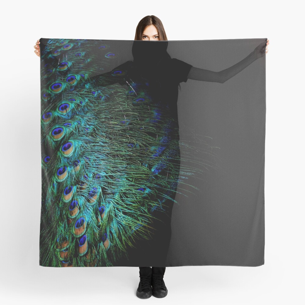 Peacock Feather Scarf