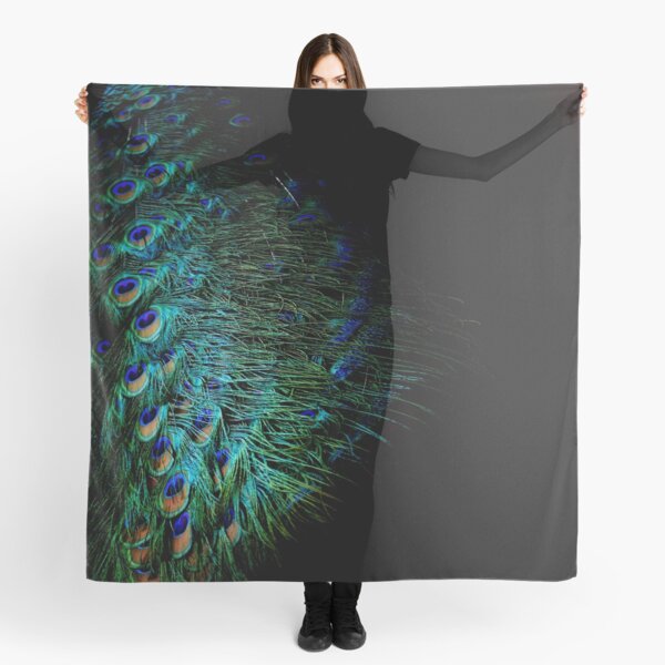 Peacock Feather Scarf