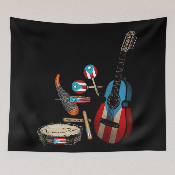 Item preview, Puerto Rican Flag Parranda Instruments designed and sold by SoLunAgua ..