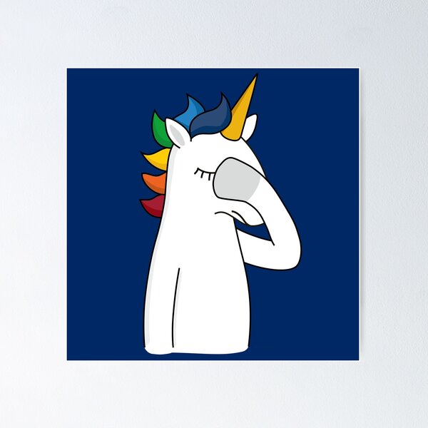 Facepalm Einhorn Poster