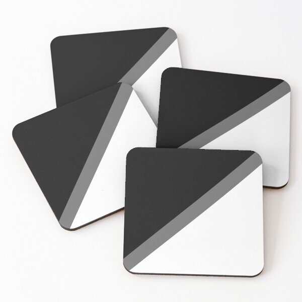 Item preview, Gray Black and White Minimal Square Design designed and sold by All-Black-White.