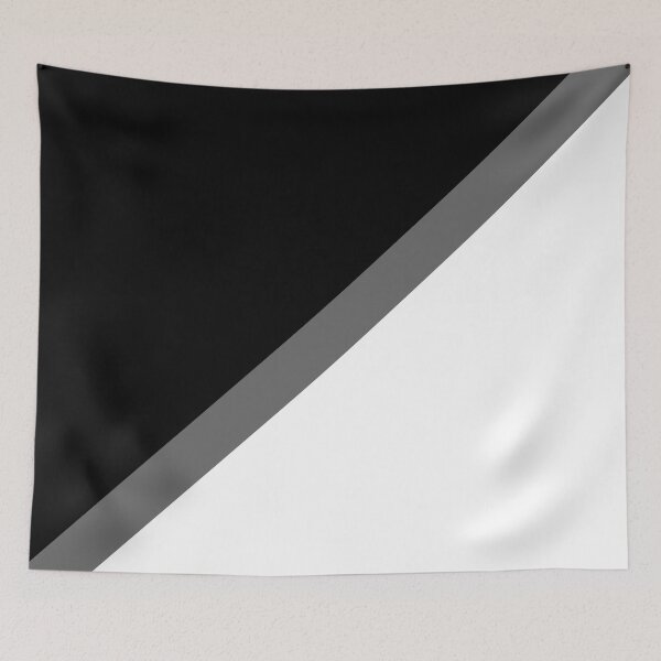 Item preview, Gray Black and White Minimal Square Design designed and sold by All-Black-White.