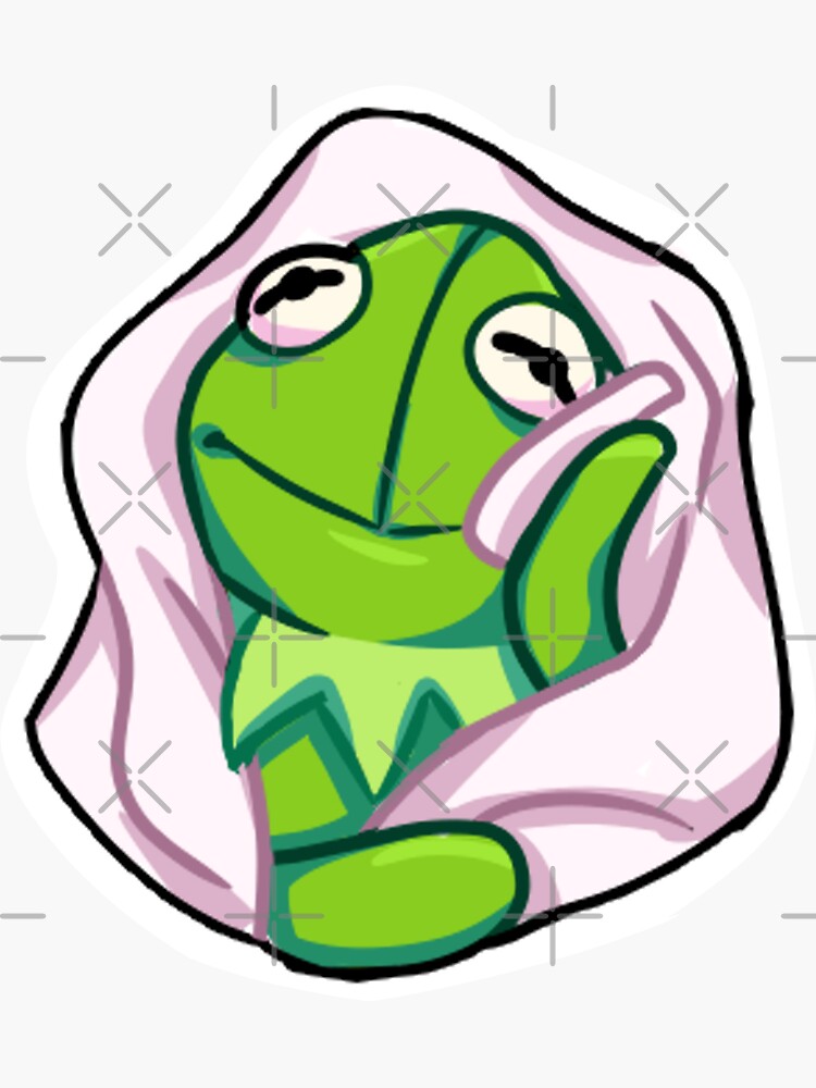 "Kermit Crying - Meme" Sticker for Sale by Sandriin | Redbubble