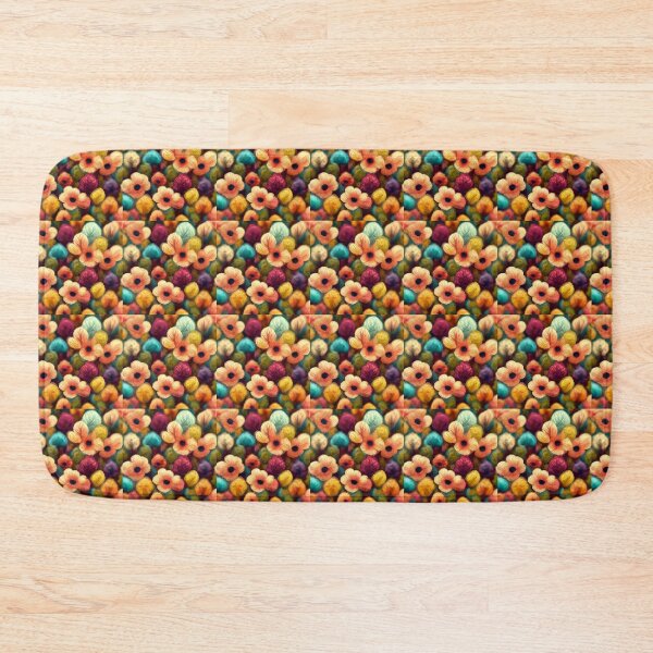 Item preview, Drab repeating flowers 2 designed and sold by Burritoless.