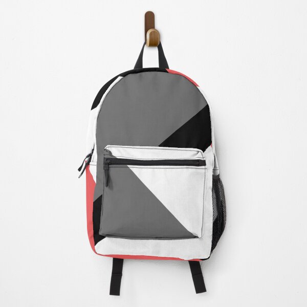 Item preview, Red Gray Black and White Minimal Thin Diagonal Stripe Pattern designed and sold by All-Black-White.