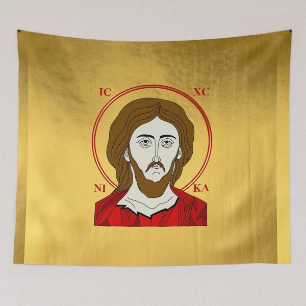 Item preview, Jesus Icon Gold Byzantine Style designed and sold by Yiorgos Designs.