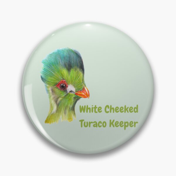 Artikelvorschau, White Cheeked Turaco Keeper entworfen und verkauft von Meggie-moos.